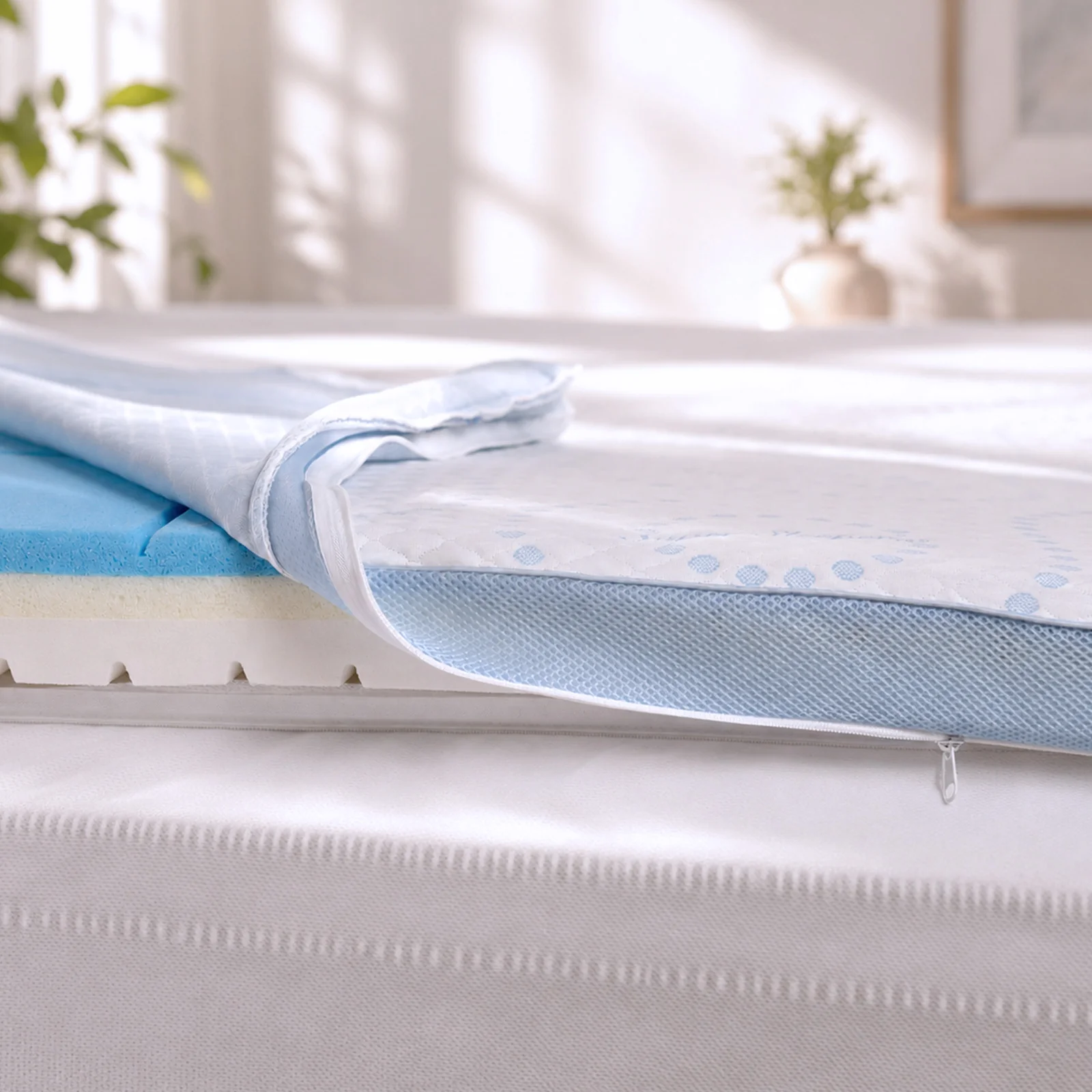 Straight 2 Sleep® Mattress Topper with Cooling Technology + 2 BONUS Pillows - Image 11