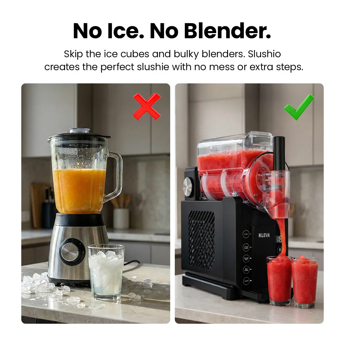 KLEVA® SlushiO Frozen Drink Maker – At-Home Slushies, Milkshakes & Frappes Made Refreshing - Image 3