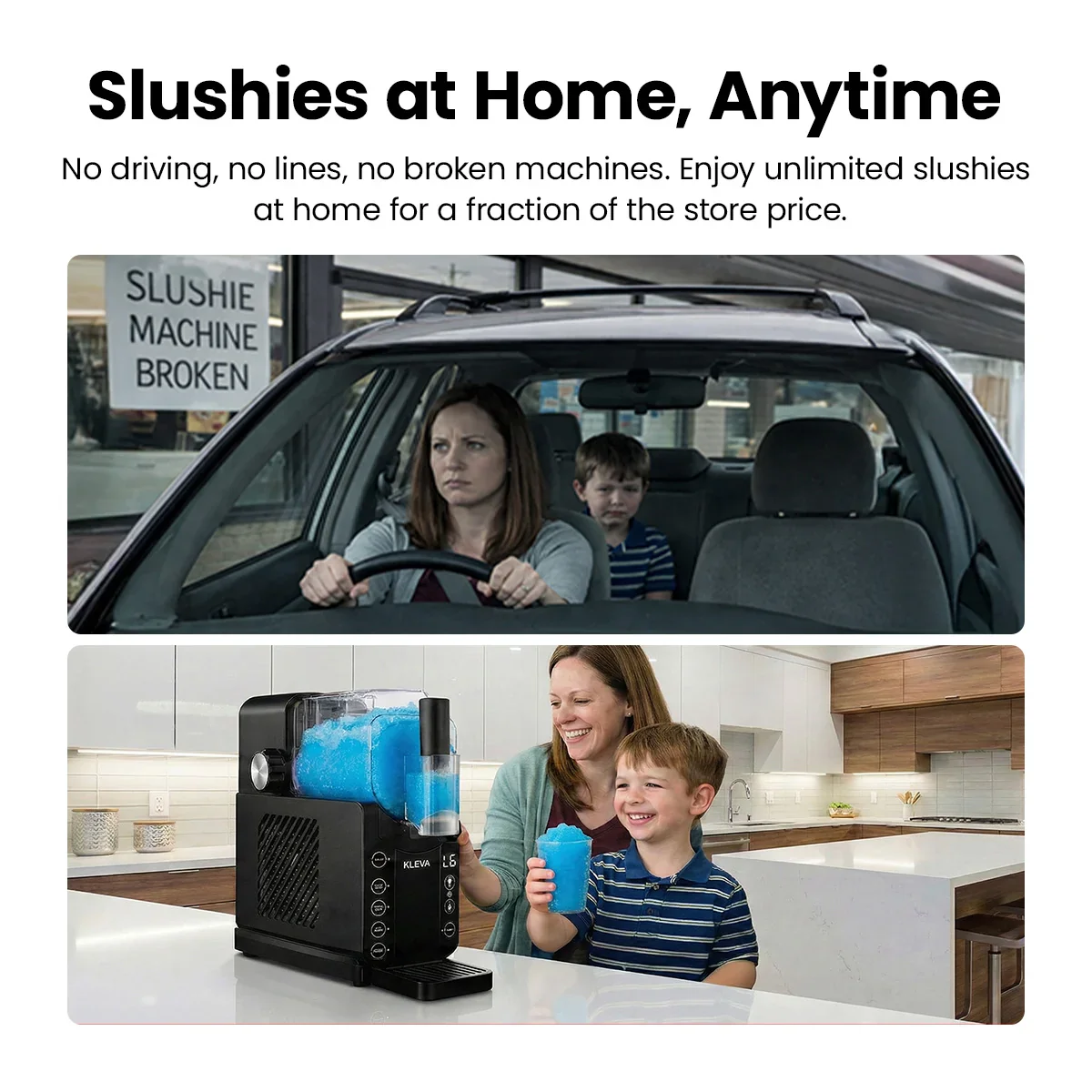 KLEVA® SlushiO Frozen Drink Maker – At-Home Slushies, Milkshakes & Frappes Made Refreshing - Image 4