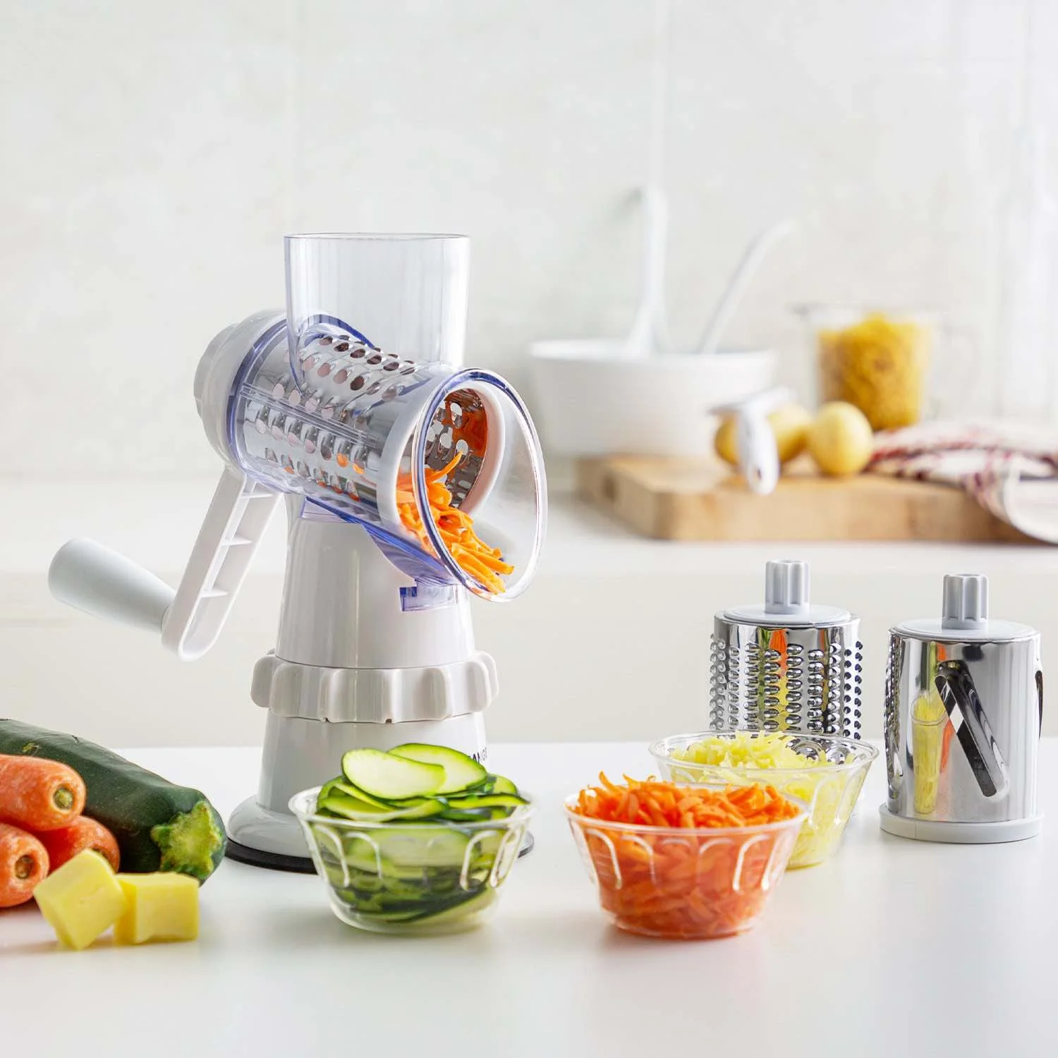 Kleva Sumo Slicer® 3-in-1 Vegetable Slicer, Grater & Shredder - Image 4
