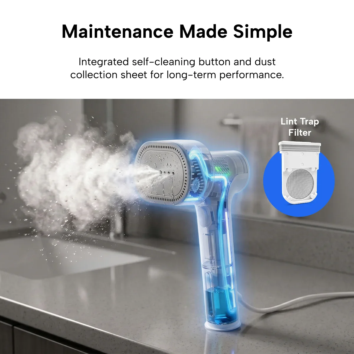 KLEVA® AirPress 2-in-1 Portable Garment Steamer & Travel Iron - Image 5