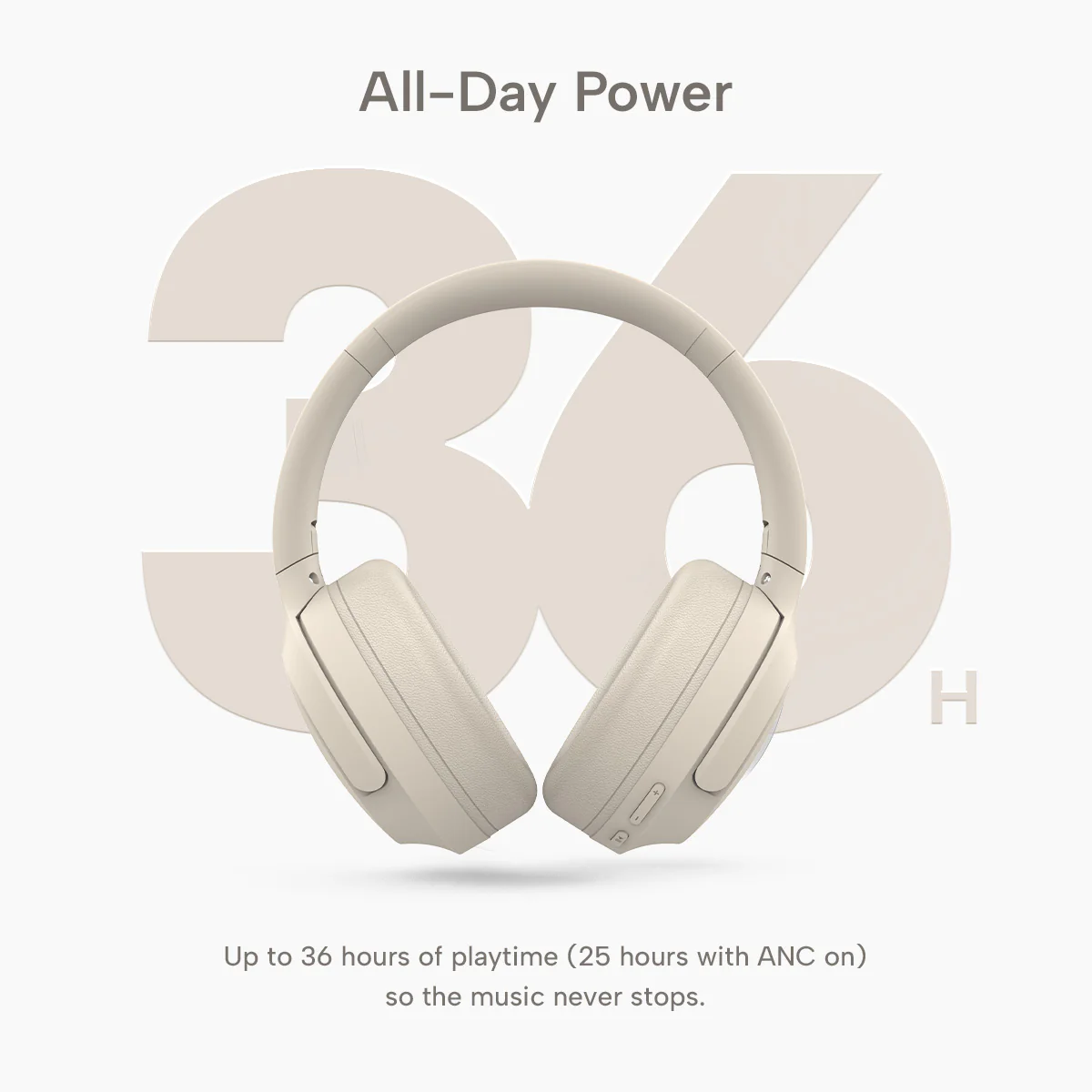 Kleva® AudioUltra Active Noise Cancelling Wireless Headphones - 36Hr Battery Life - Image 7