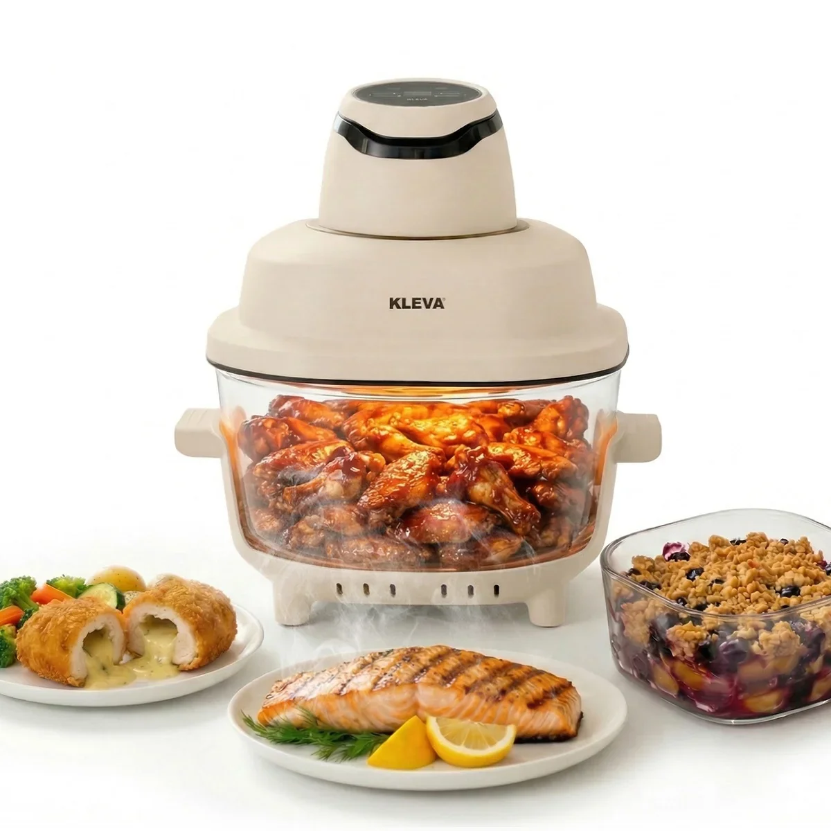 KLEVA® Clear Crisp Glass Air Fryer 4.5L - Healthy, Crispy, Non-Toxic Cooking - Image 12