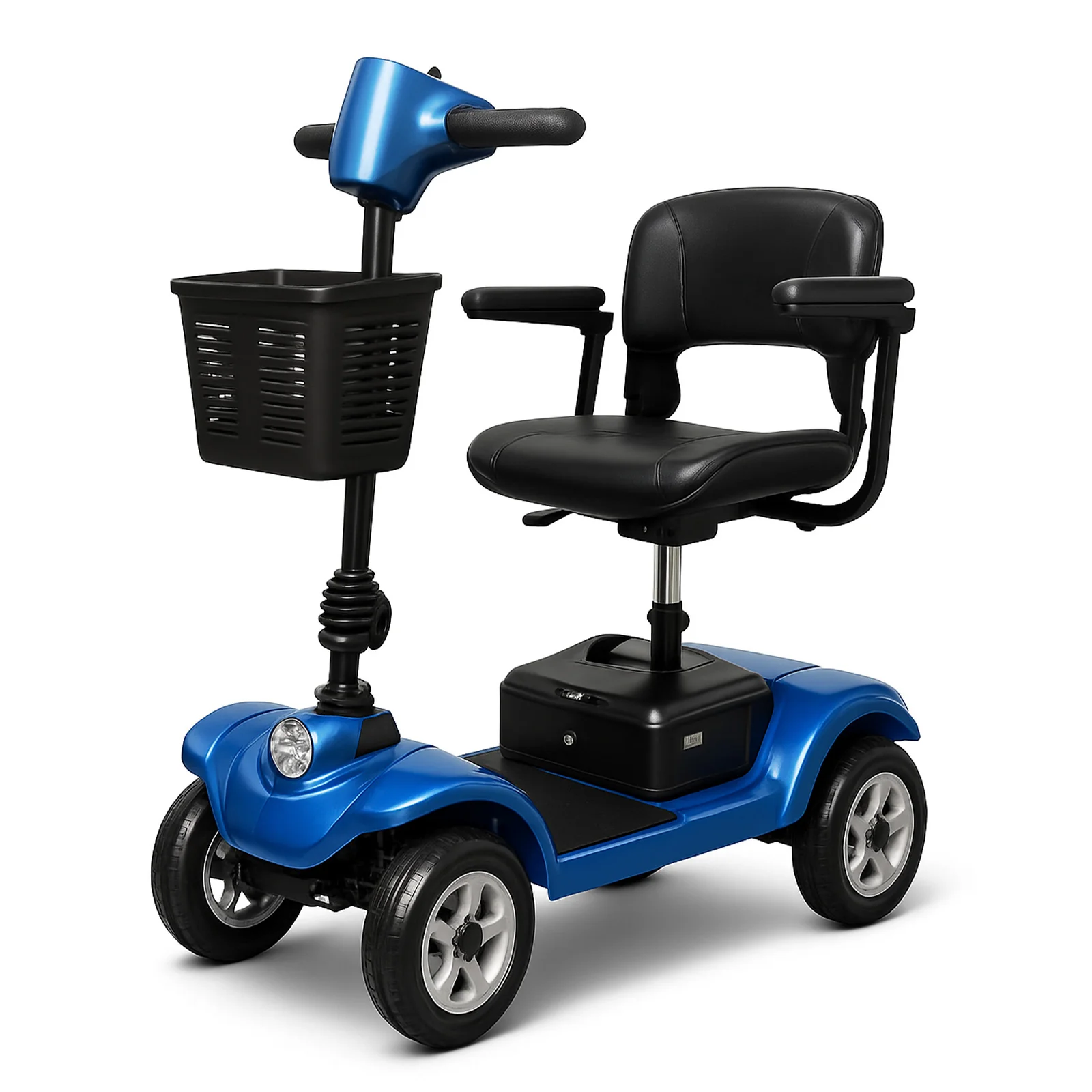 KLEVA® Folding Electric 4 Wheel Mobility Scooter with Adjustable Seat - Image 10