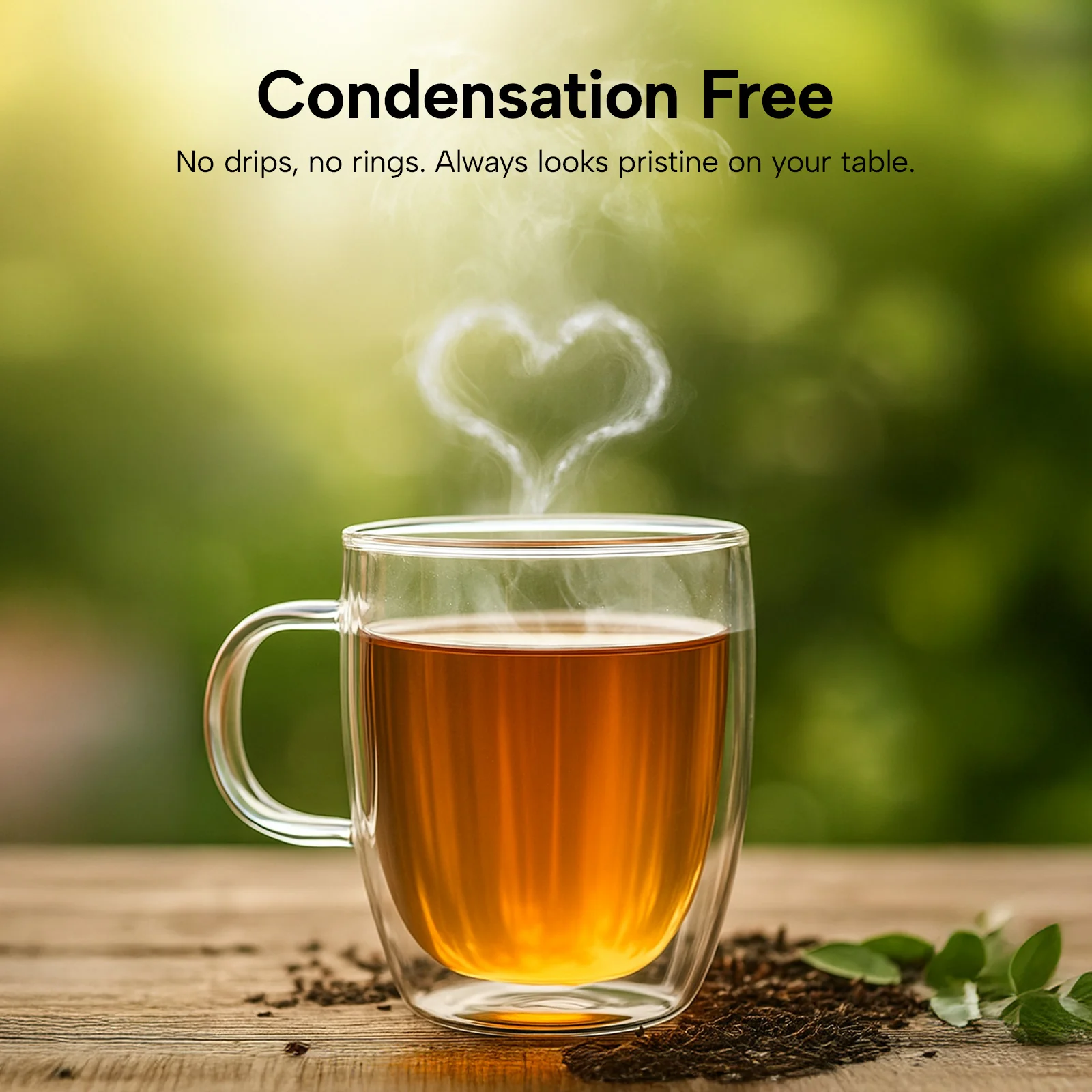 KLEVA® InsuLuxe Double-Wall Insulated Glass Cups for Hot & Cold Drinks - Image 8