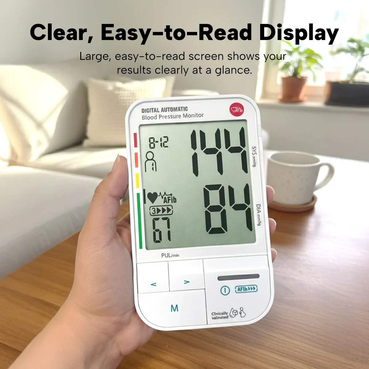 KLEVA® HealthTrack Pro | Large Screen, Easy Read Blood Pressure Monitor - Image 3