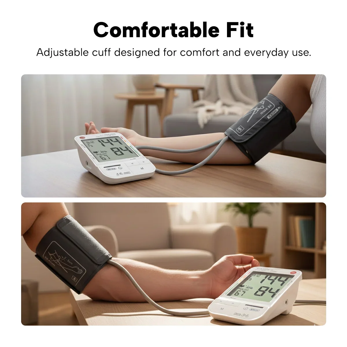 KLEVA® HealthTrack Pro | Large Screen, Easy Read Blood Pressure Monitor - Image 7