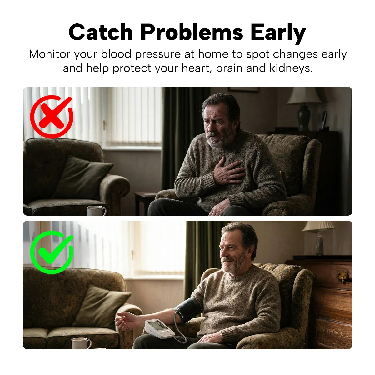 KLEVA® HealthTrack Pro | Large Screen, Easy Read Blood Pressure Monitor - Image 8