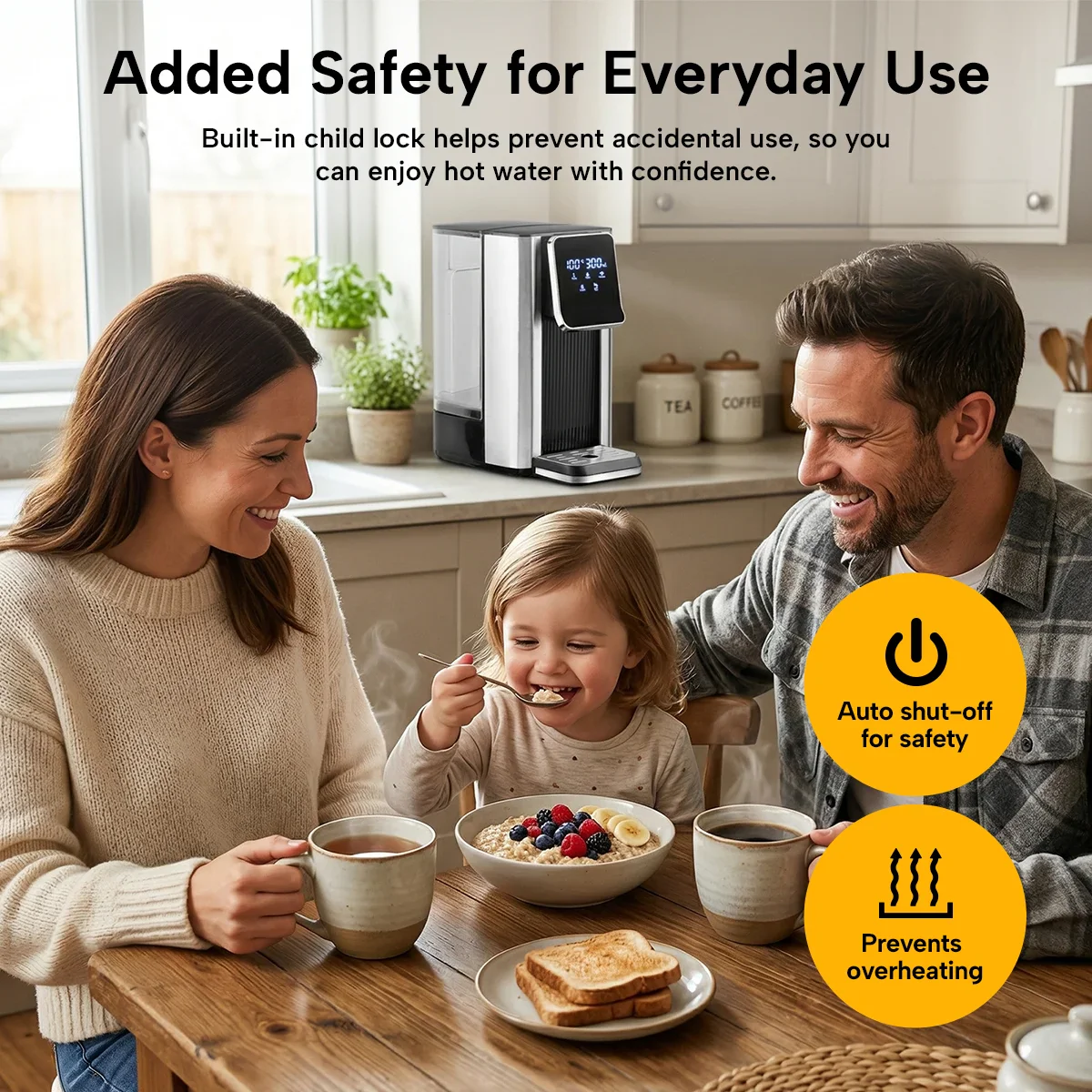 Kleva® Instant Hot Water Dispenser Deluxe with Smart Touch Temp & Volume Control - Image 10