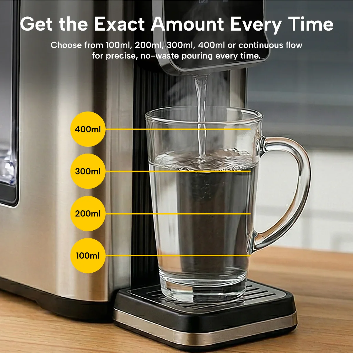 Kleva® Instant Hot Water Dispenser Deluxe with Smart Touch Temp & Volume Control - Image 4