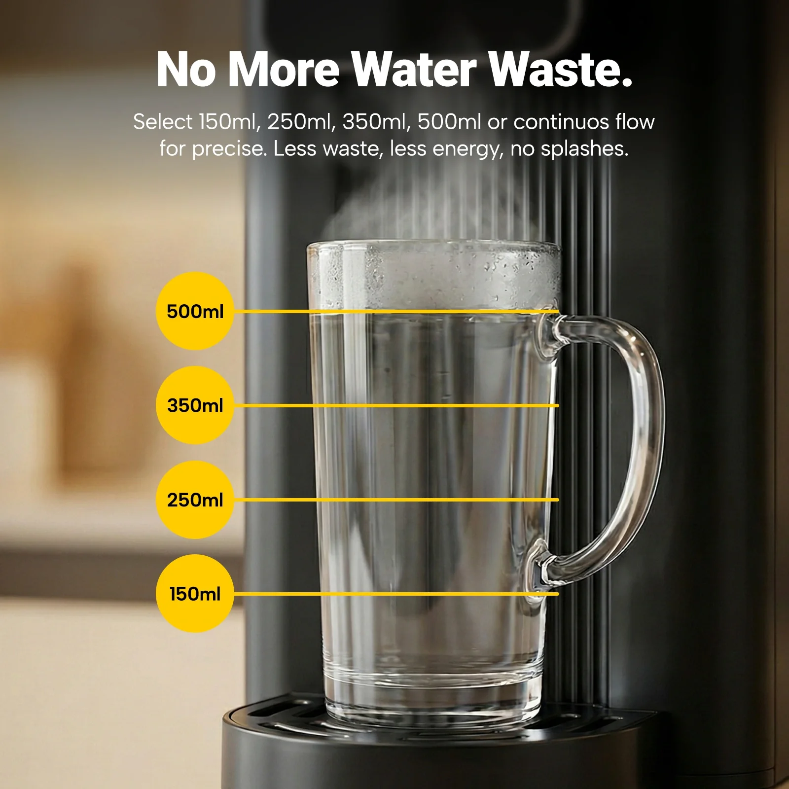 Kleva® Instant Hot Water Dispenser Digital with Smart Touch Temp & Volume Control - Image 4