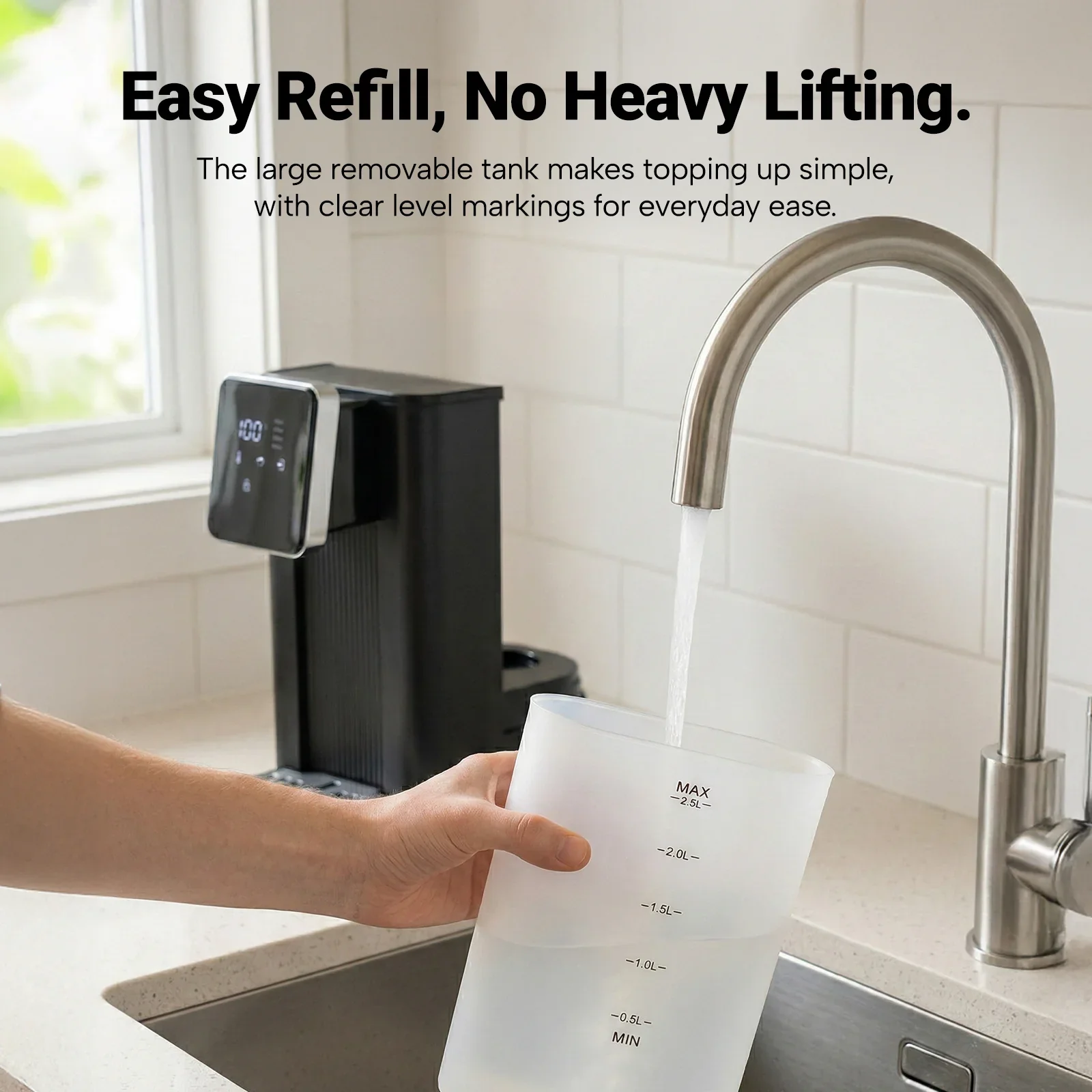 Kleva® Instant Hot Water Dispenser Digital with Smart Touch Temp & Volume Control - Image 7