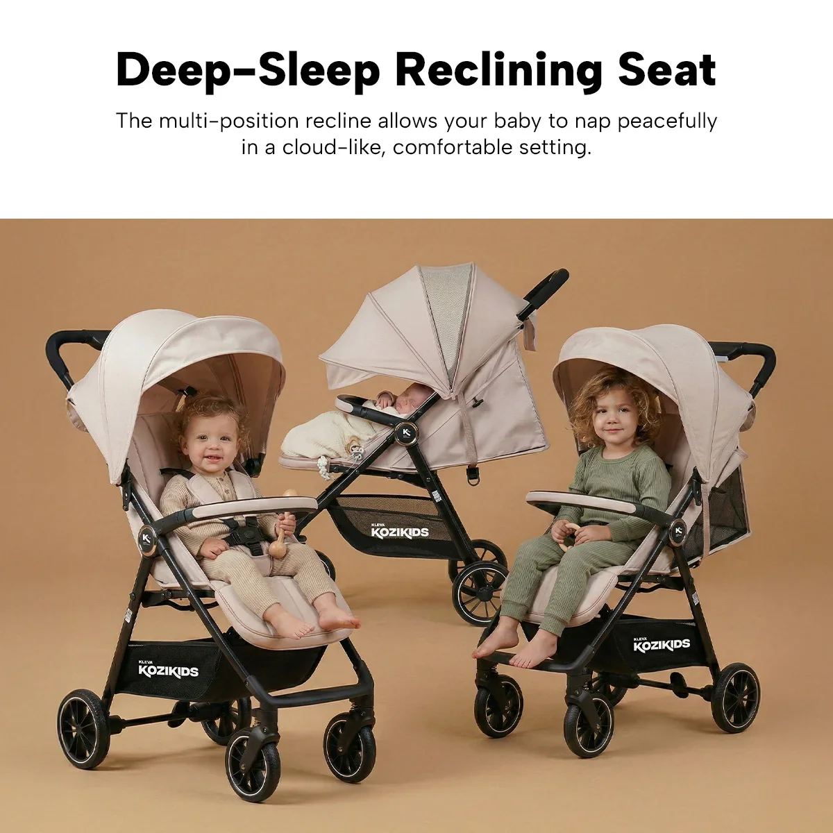 KLEVA® KoziKids Compact & Lightweight Travel Stroller - 6 Months to Toddler - Image 6