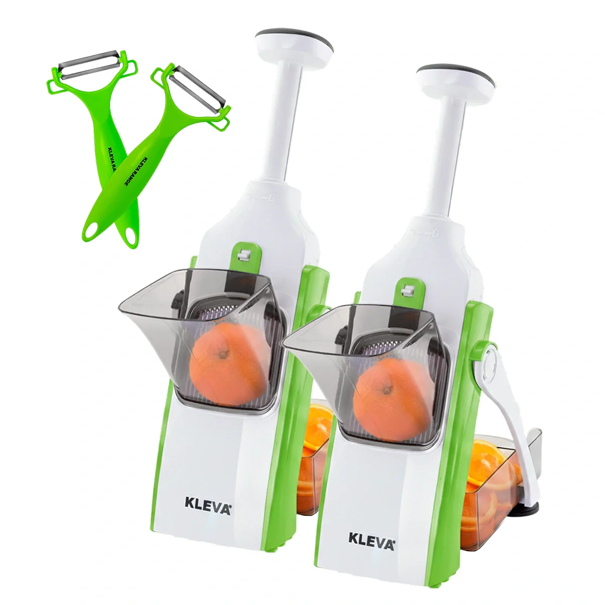 Kleva Safety Slicer™️ One-Push XL Vegetable Slicer + BONUS Peelers Buy 1 Get 1 FREE + Cooking E-Book - Image 11