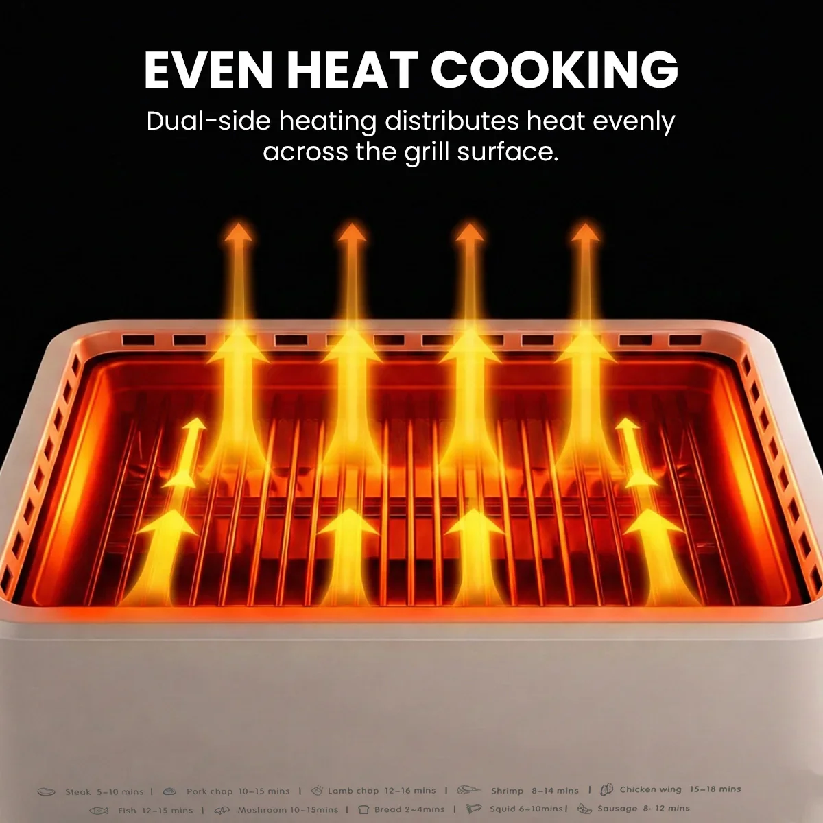 KLEVA® Smokeless Grill - Juicy, Compact and Flavourful, Indoor & Outdoor Grilling - Image 9