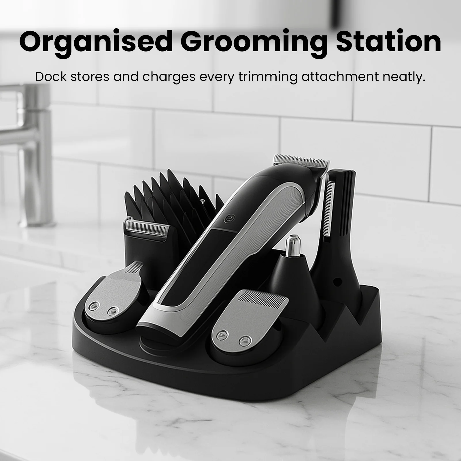KLEVA® TrimMaster 16-in-1 Multifunctional Premium Body and Beard Hair Trimmer - Image 8