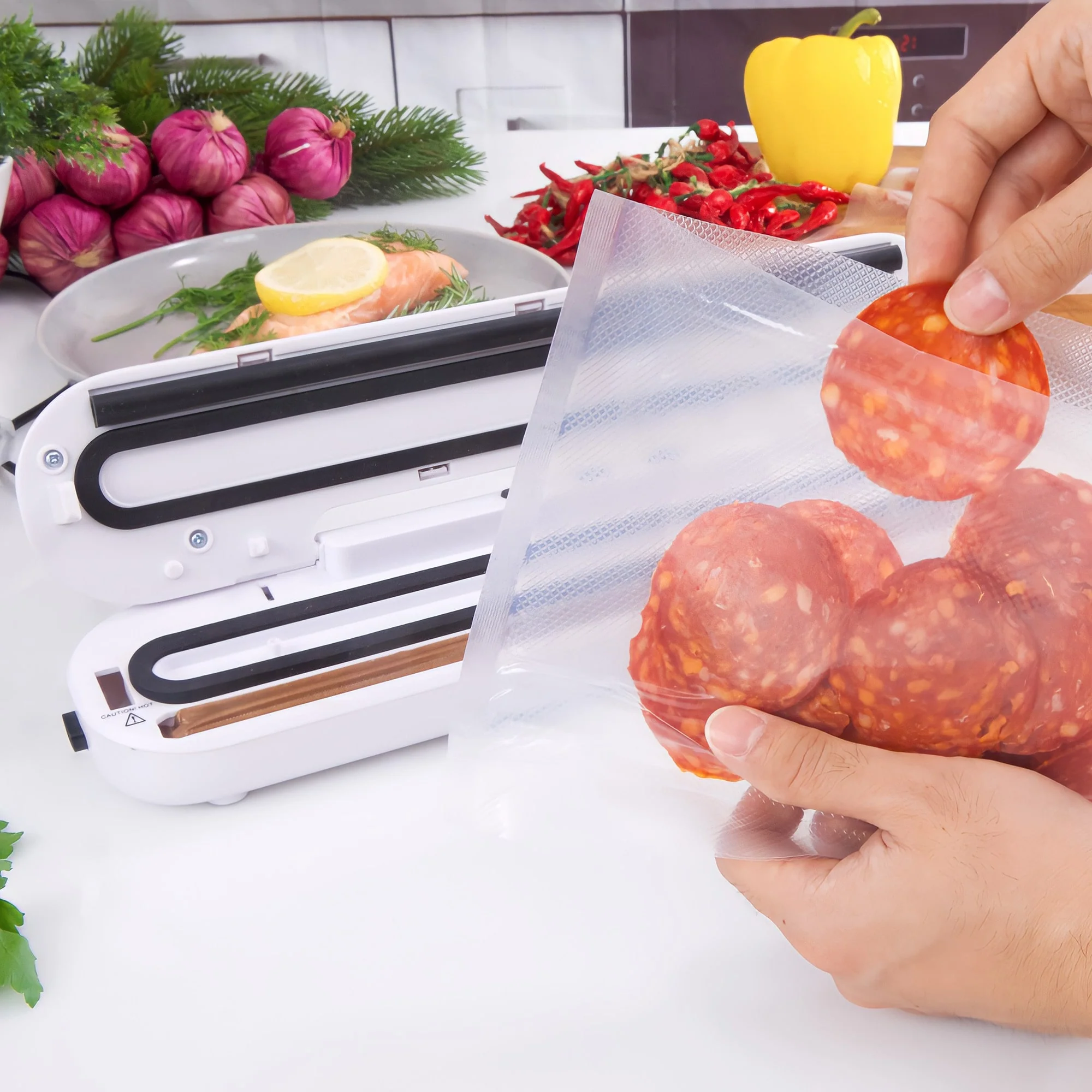 Kleva® Vac Seal & Save Food Saver Vacuum Sealer + 5x Bonus Vac Seal Bags - Image 6