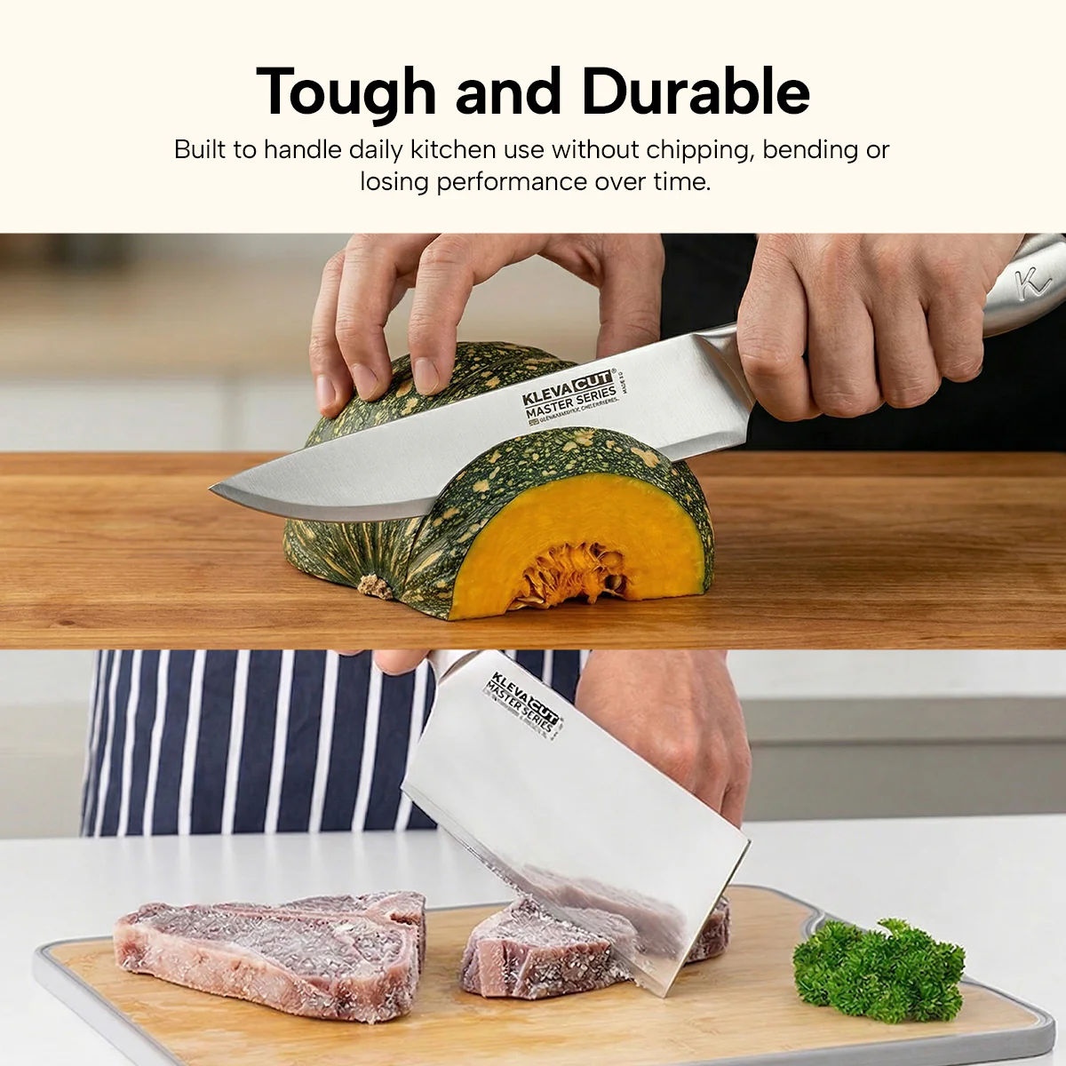 KlevaCut® Master Series Professional Oriental Cooks Knife - 18cm - Image 8