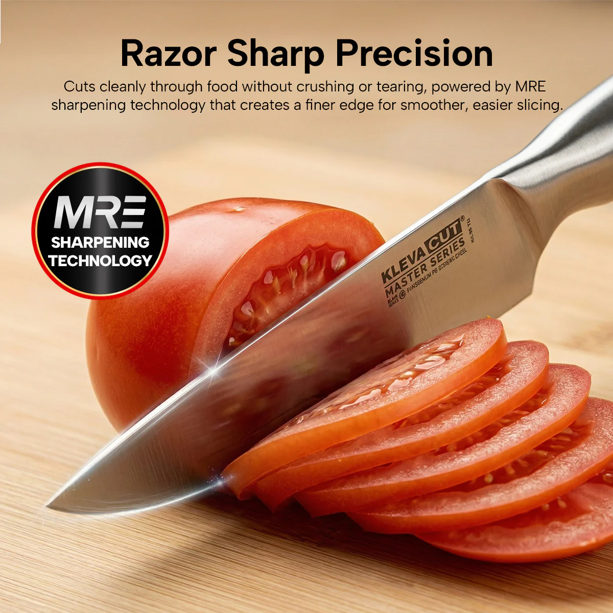 KlevaCut® Master Series Professional Oriental Cooks Knife - 18cm - Image 3
