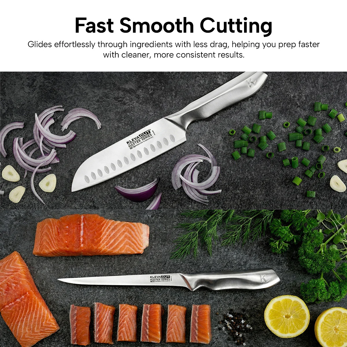 KlevaCut® Master Series Professional Oriental Cooks Knife - 18cm - Image 5