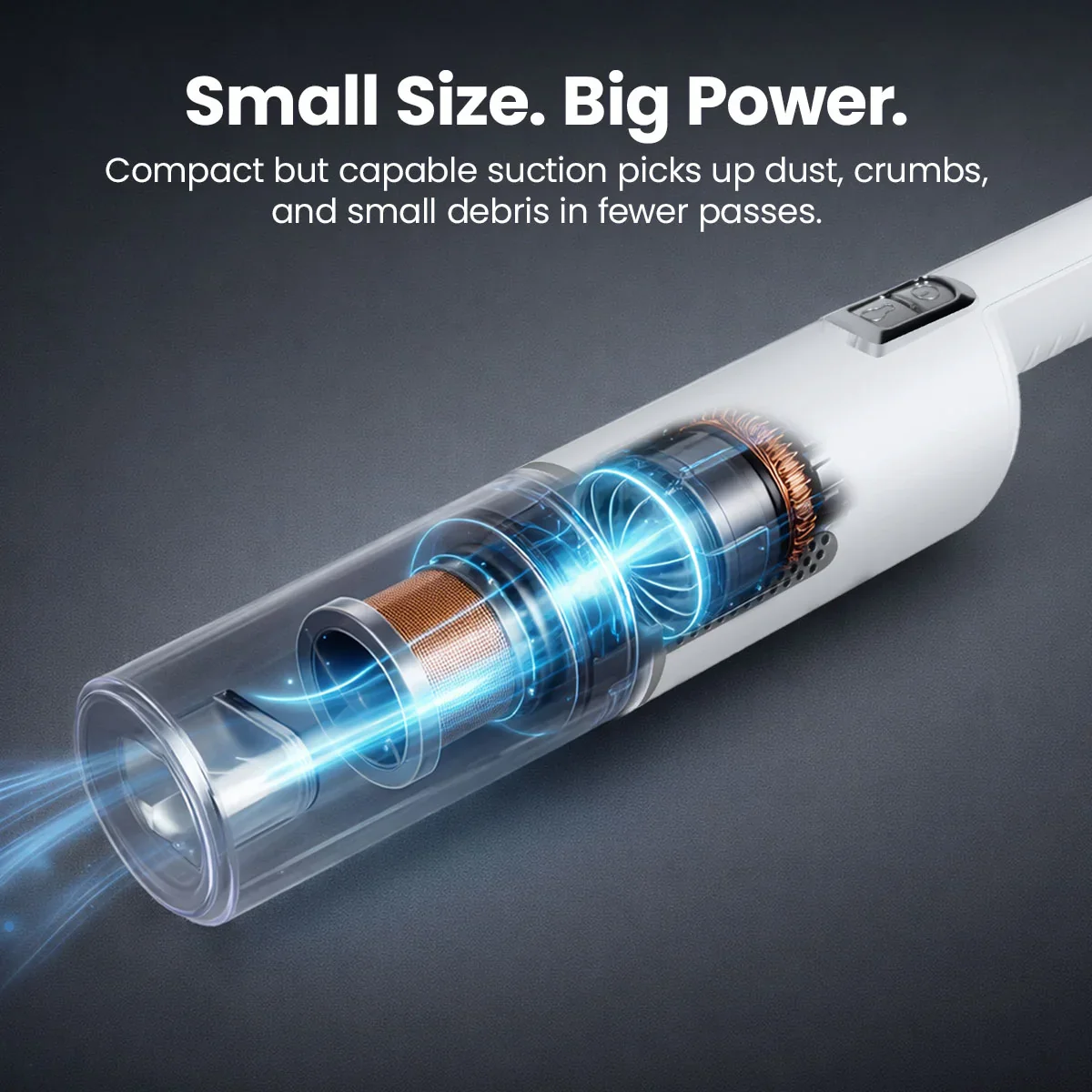 KRAPOF® 2-in-1 FlexiVac Cordless Vacuum - Handheld & Stick Vacuum with HEPA Filter - Image 4