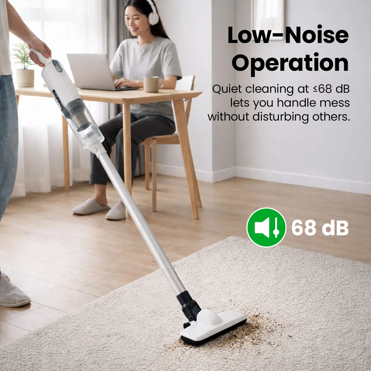KRAPOF® 2-in-1 FlexiVac Cordless Vacuum - Handheld & Stick Vacuum with HEPA Filter - Image 7