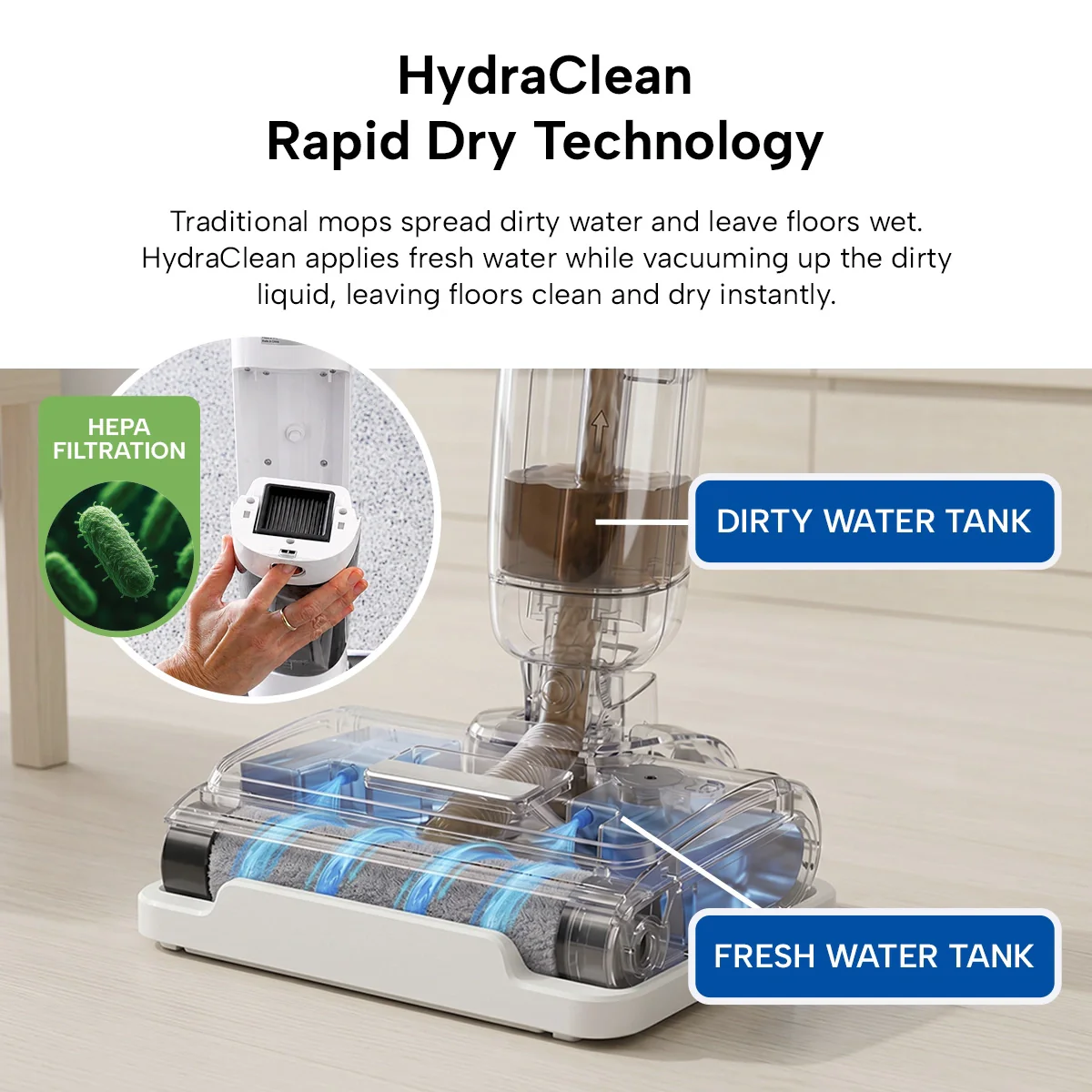 KRAPOF® FX5 Cordless Hard Floor Washer - Image 4