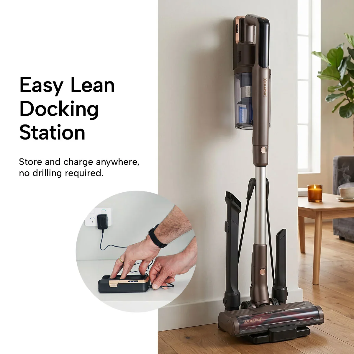 KRAPOF® Power Vac S3 Cordless Stick Vacuum + Extra FREE Second Battery - Image 11