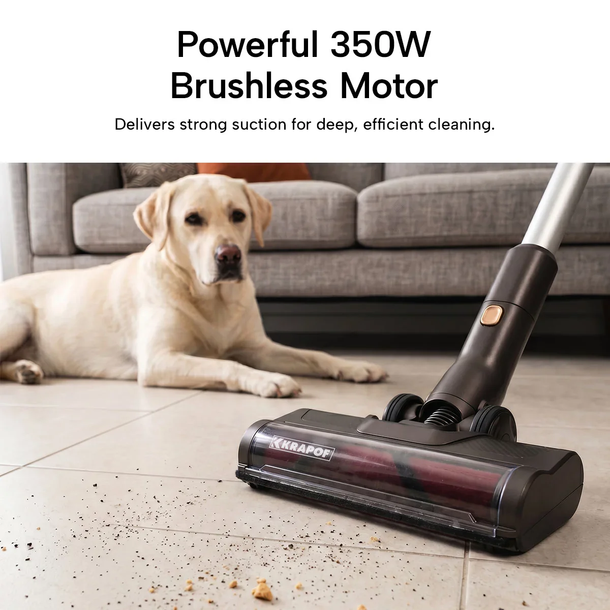 KRAPOF® Power Vac S3 Cordless Stick Vacuum + Extra FREE Second Battery - Image 13