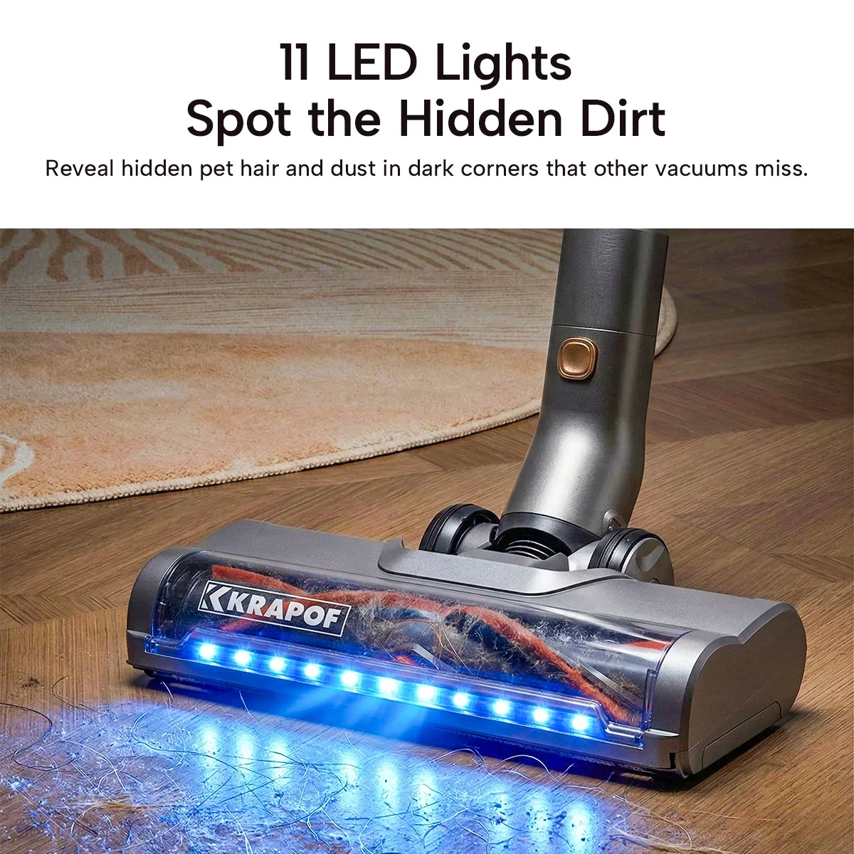KRAPOF® Power Vac S3 Cordless Stick Vacuum + Extra FREE Second Battery - Image 8