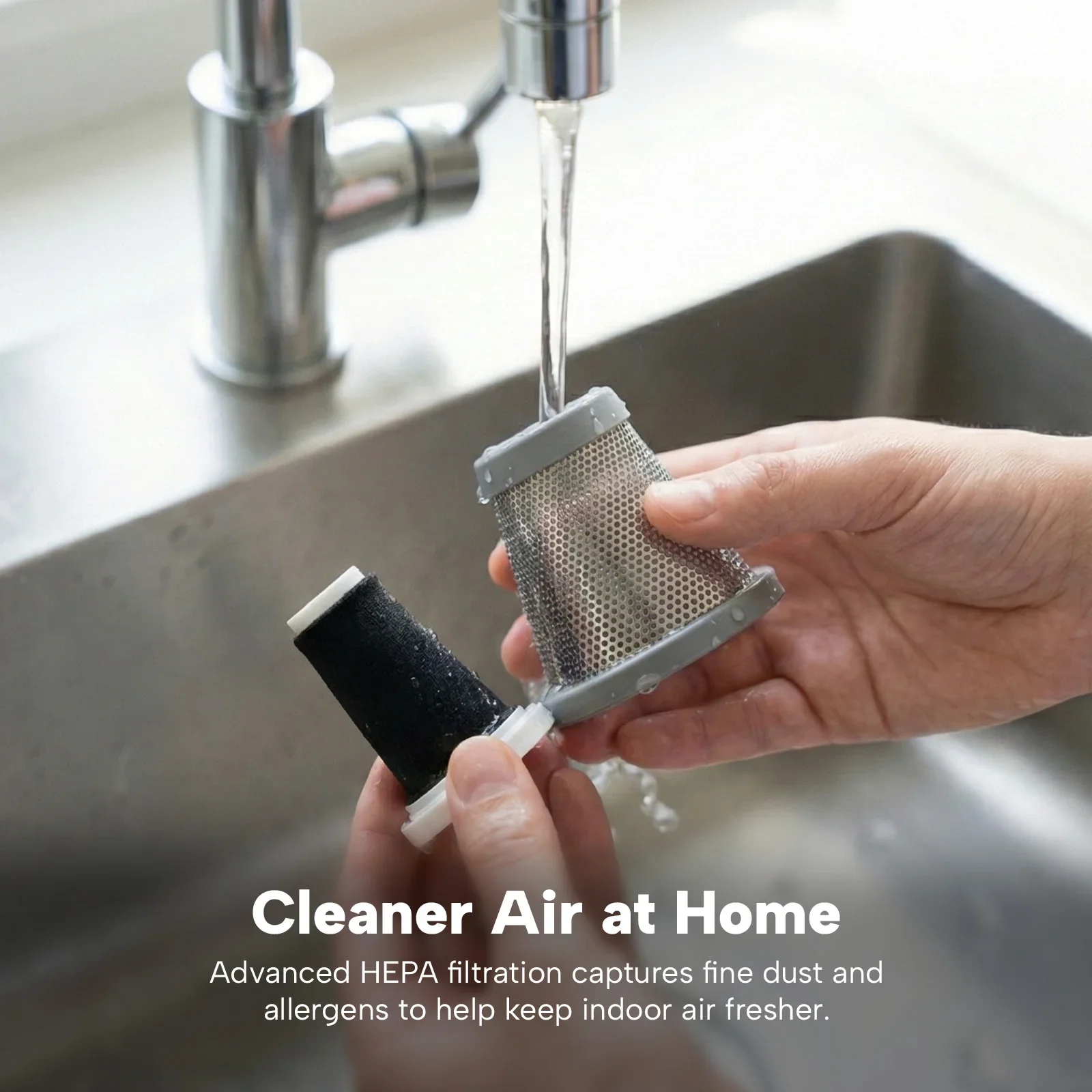 KRAPOF® Quick Clean Compact Self-Empty Vacuum – Handheld & Stick use with HEPA Filter - Image 8