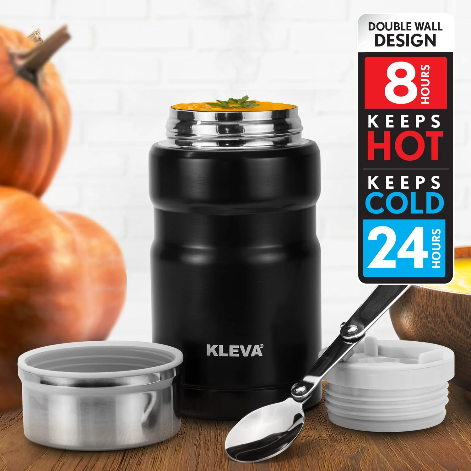 MealiGo™ Thermal Travel Flask 750ml - Insulated Food Container - Image 3