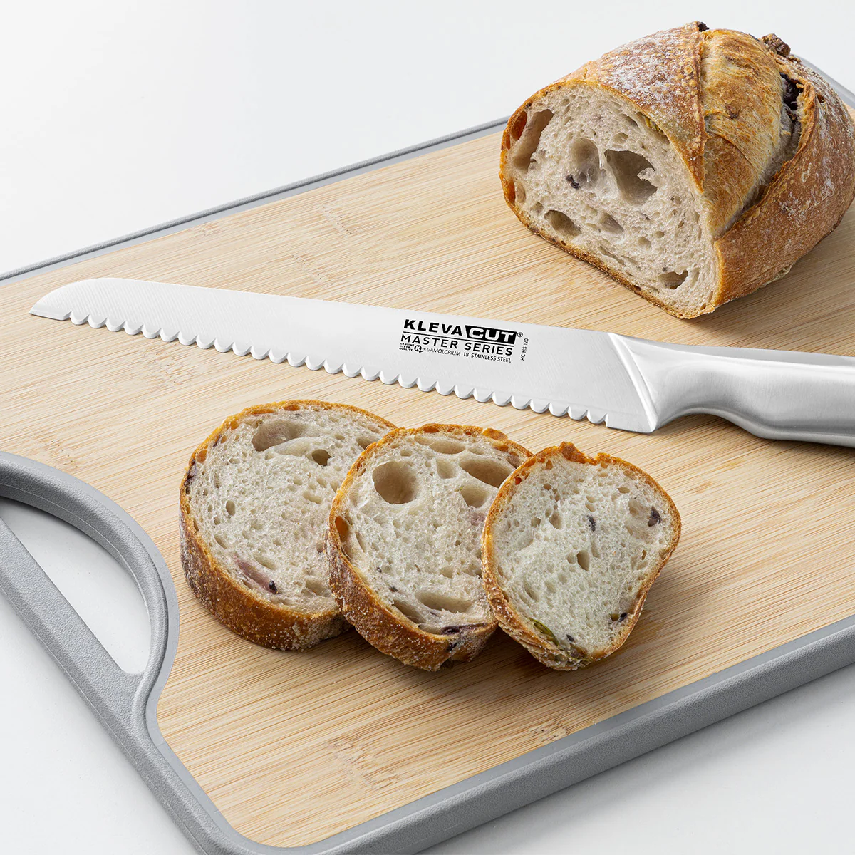 KlevaCut® Master Series Double-Edge Serrated Bread Knife - 20cm - Image 2