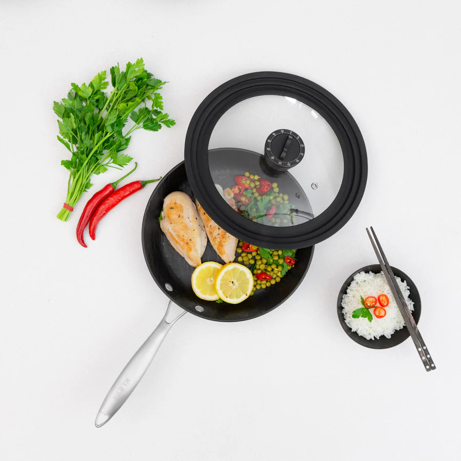 Perfect Pro Pan Premium Non-Stick 26cm Frying Pan + FREE Universal Glass Lid with Built In Timer - Image 7